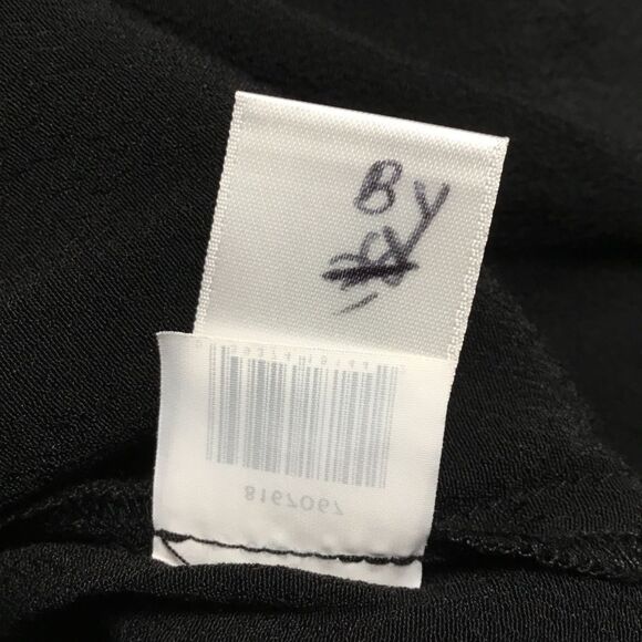 NWT 1State cold shoulder black top with ties long sleeve button back chic sizeXS - Picture 9 of 9